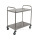 Round Tube Two Tiers Stainless Steel Clearing Trolley